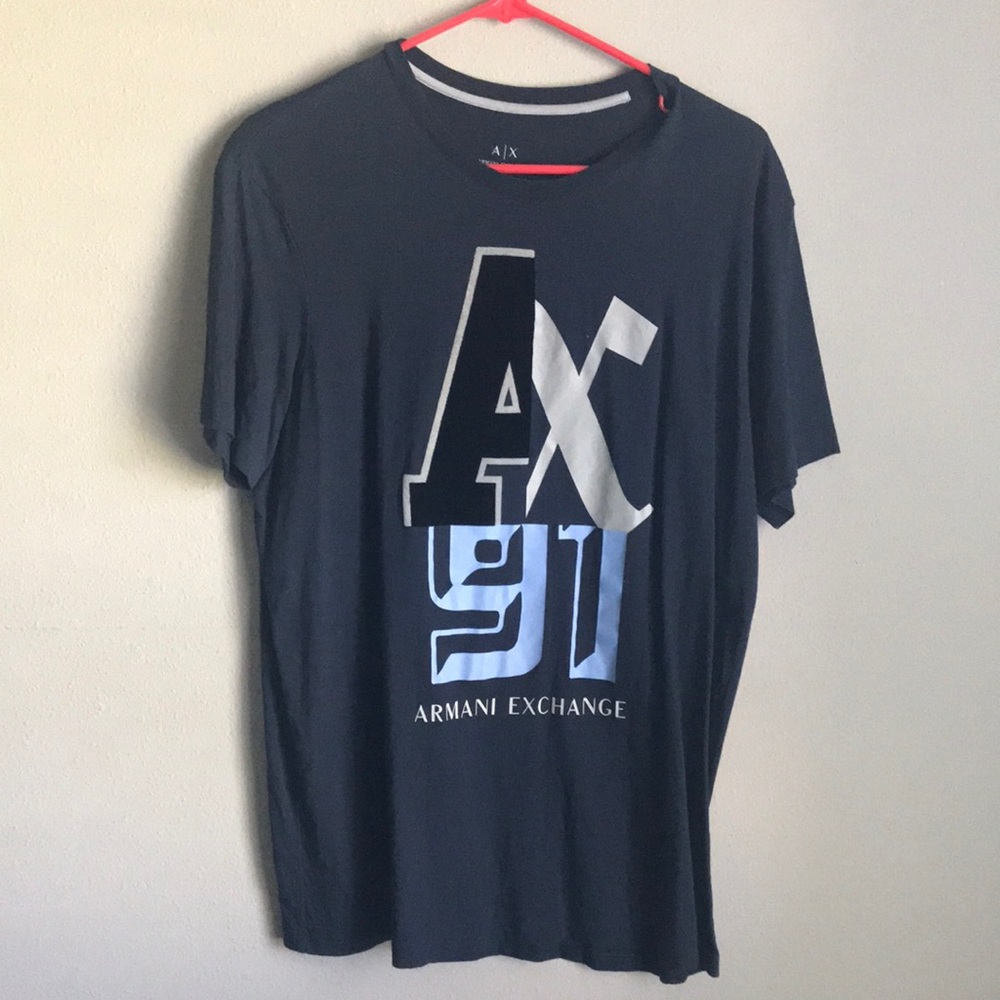 Armani Exchange Black Graphic Tee
